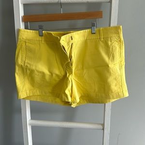 Yellow J. Crew shorts
